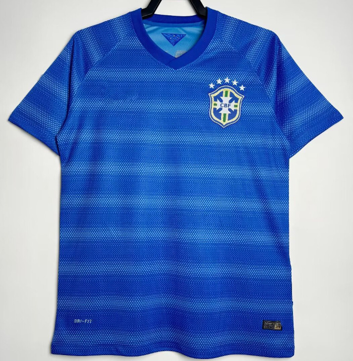 Camiseta de fútbol retro clásica versión nostálgica Brasil España México Alemania Serie transfronteriza Camiseta de una pieza