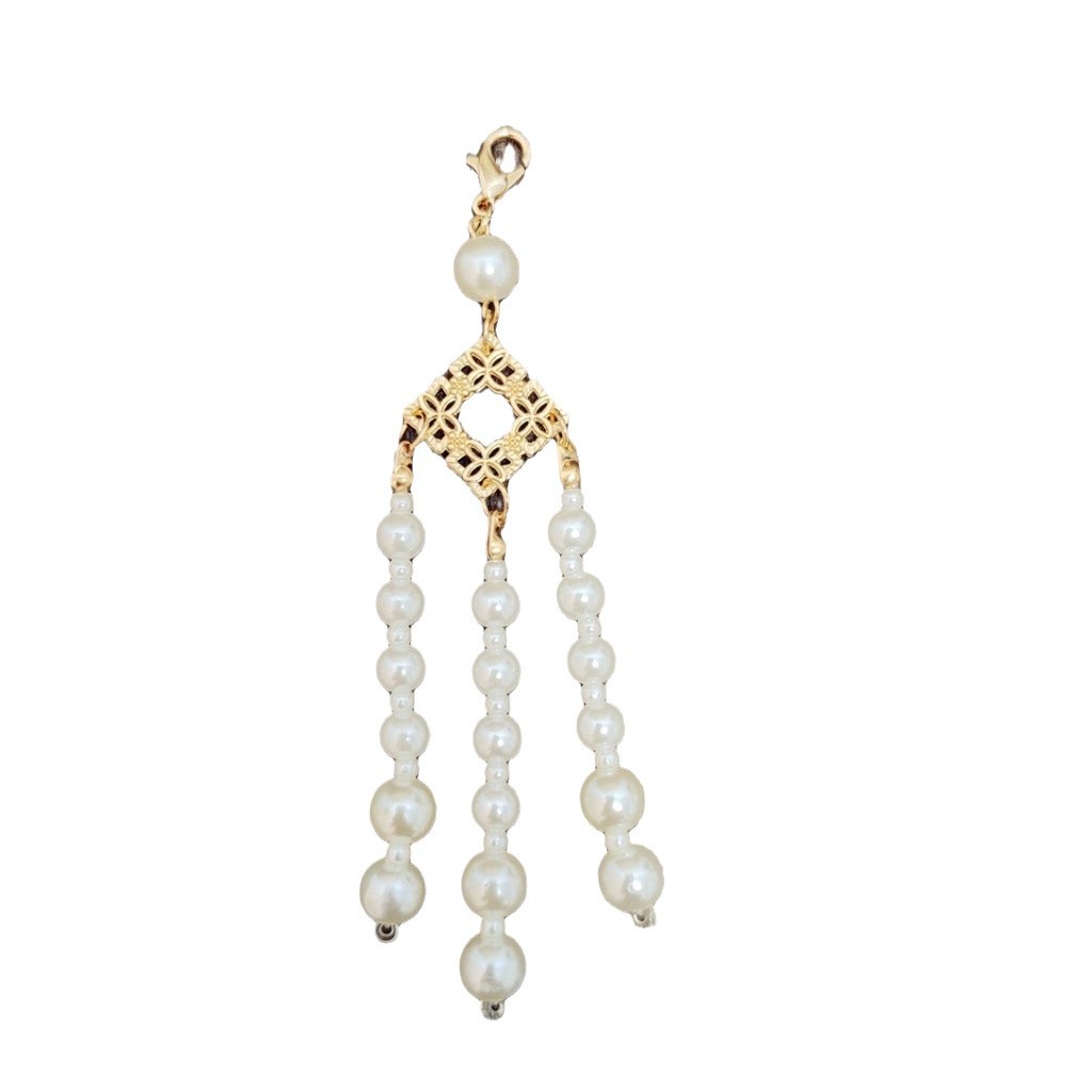 Pearl tassel chain semi-finished antique Hanfu hairpin xiuhe fan accessories DIY clothing accessories