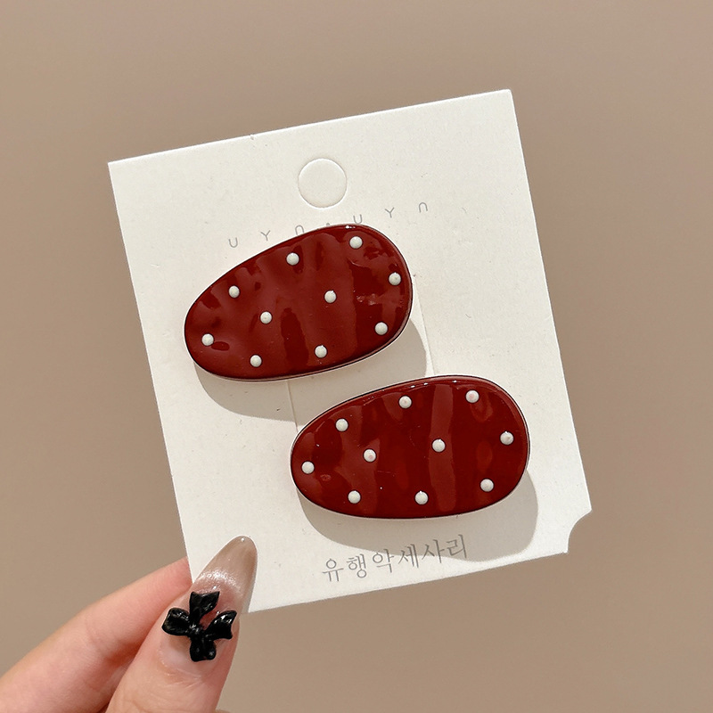 2025 nueva horquilla de dopamina de verano linda horquilla de flequillo de todo fósforo niña coreana pinza lateral accesorios para el cabello sombreros