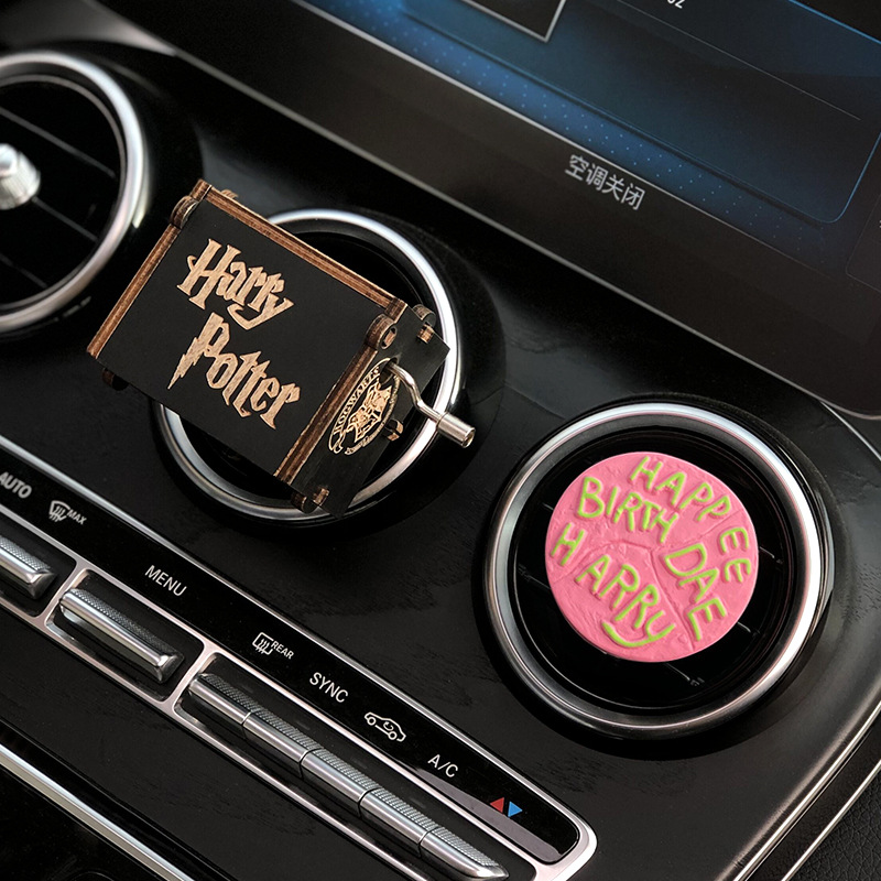 Harry Potter Music Box Car Aromatherapy Creative Car Air Outlet Decoration Perfume Car Supplies Female Diffuser Stone