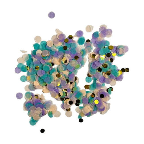 Colorful paper aluminum foil filling material, can be packaged in pounds 0.8/1/1.5/2CM diameter gift confetti paper circles