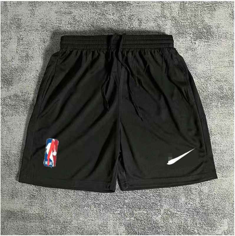 American-Style Knee-Length Basketball Shorts for Men, Summer Quick-Dry Breathable Running Fitness Training Sports Split Shorts