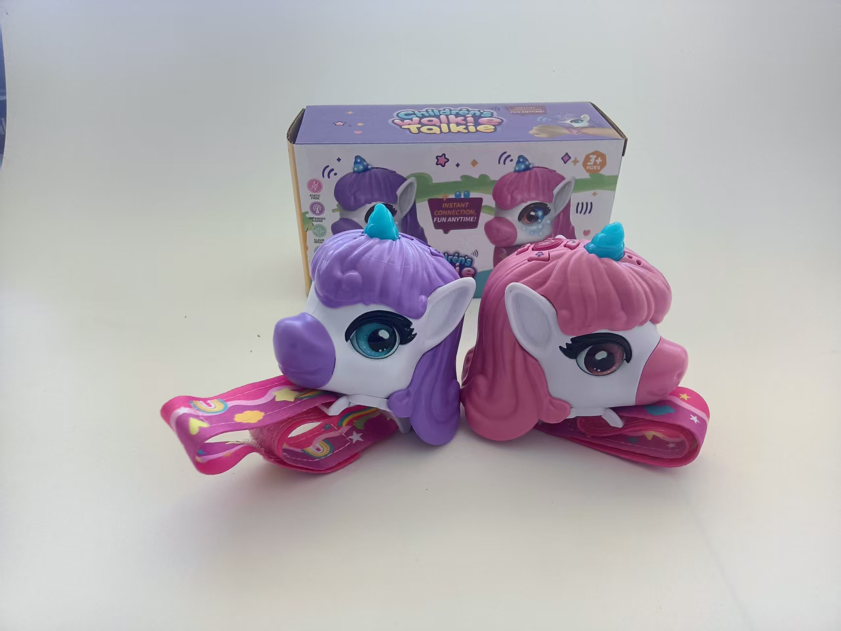 Intercomunicación transfronteriza unicornio portátil intercomunicación de reloj araña para niños juguetes buscapersonas inalámbricas