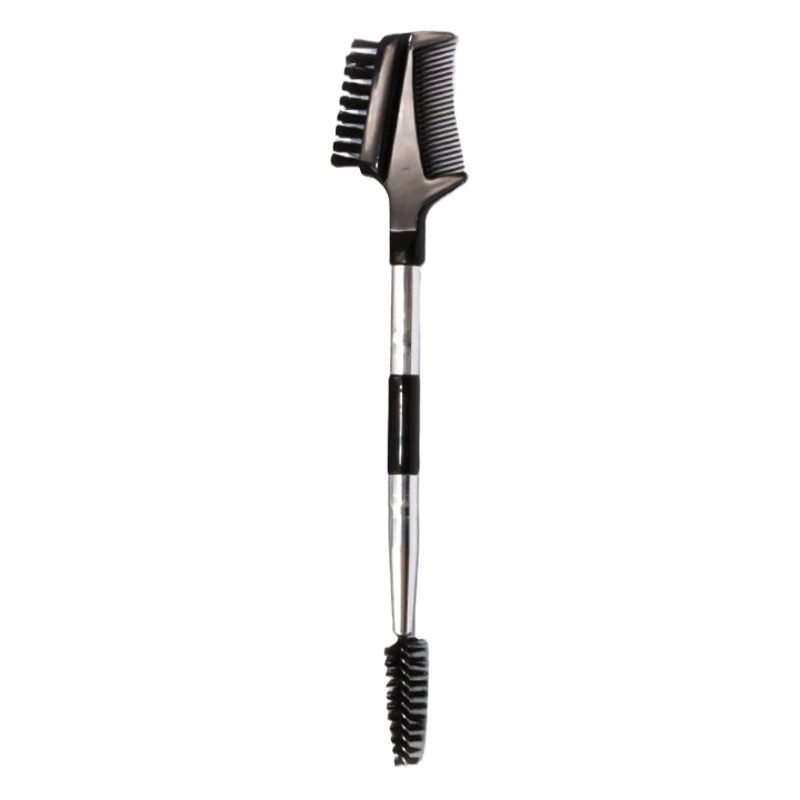 Beginner double-headed design one three-purpose eyebrow brush eyebrow comb eyelash curler eyelash curling small comb makeup brush