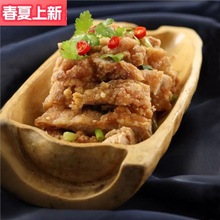 农家乐特色创意个性餐具酒店饭店意境菜私房菜主题餐厅天然竹根盘