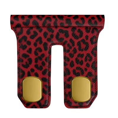 Storage Car Interior Hook, Car hanging - zinc-alloy-gold-double-hook-leopard-print-red-suede-passenger-side-hook-manufacturers-dropshippinglabeling-and-warehousing