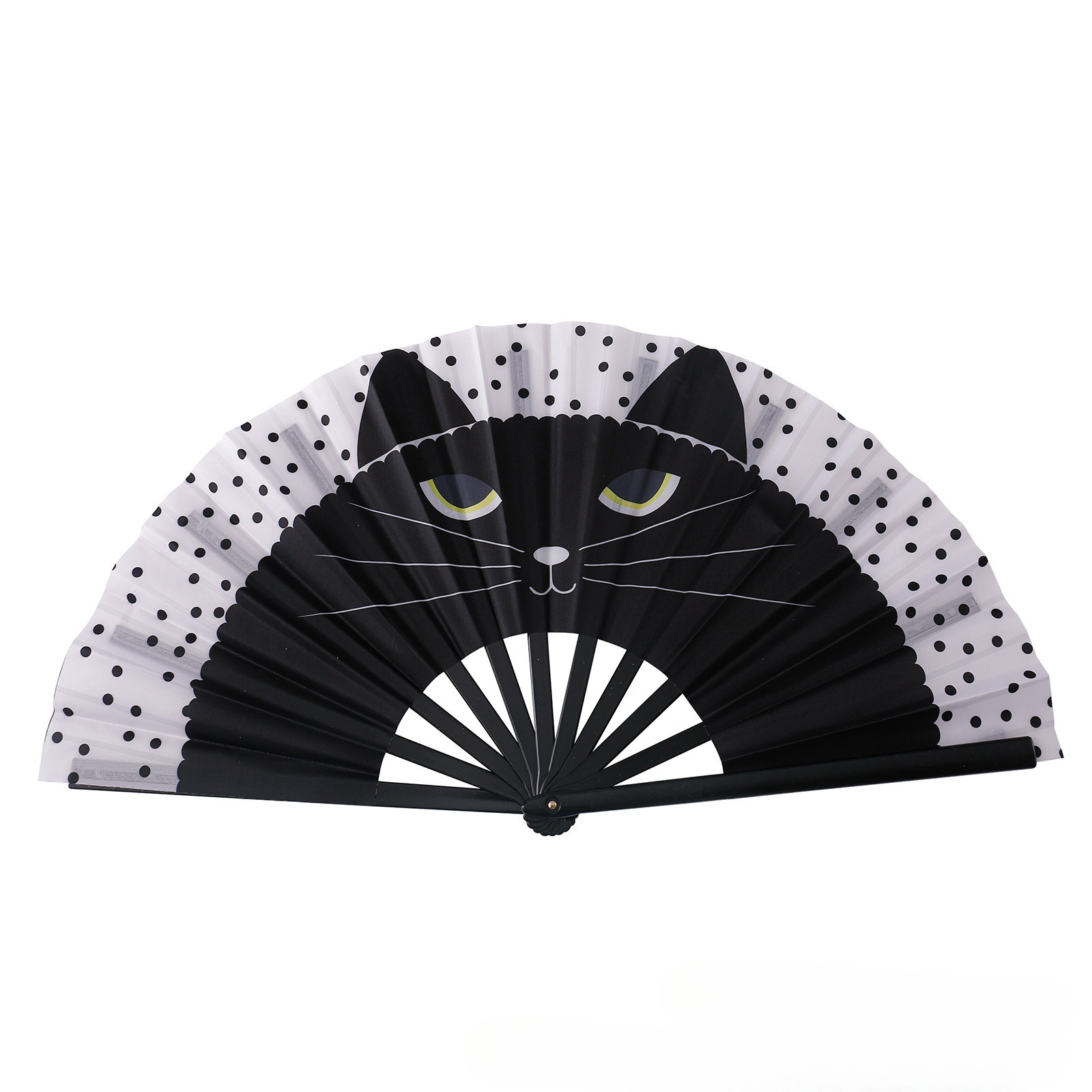 Kung fu fan imagen personalizada 10 pulgadas Kung Fu fan ventilador de plástico hueso publicidad fan patrón Amazon Venta caliente