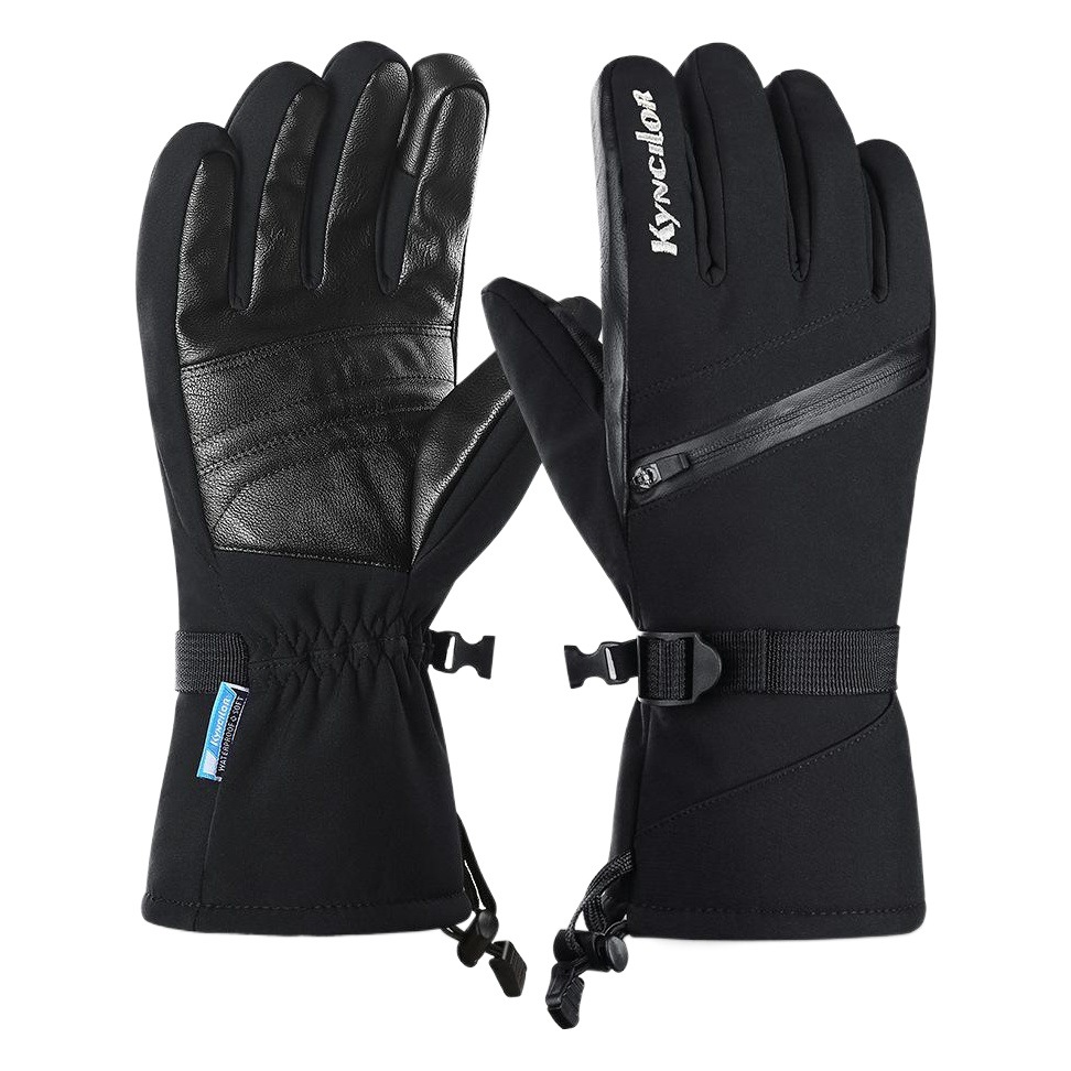 Guantes gruesos para ciclismo y esquí de otoño e invierno para hombre y mujer, con forro polar, cálidos, compatibles con pantallas táctiles, venta al por mayor en stock.