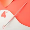 Нейлоновая кисть для акварели, одиночная, №4, розовый