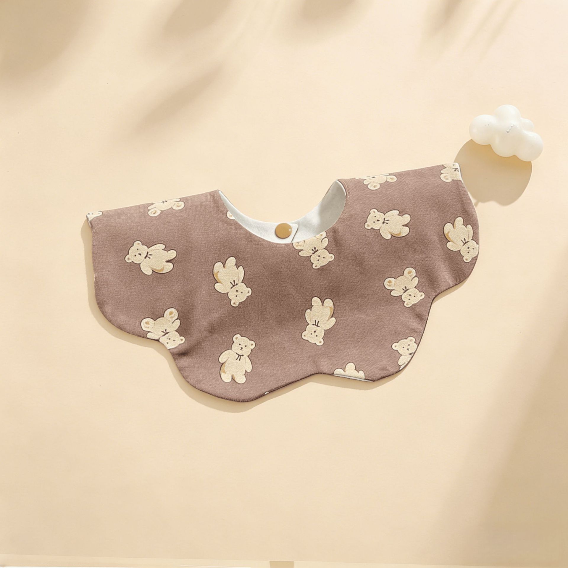 Knitted waterproof bib-little bear