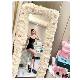 ins网红镜子改造diy材料包边全身镜翻新装饰边框奶油发泡剂泡沫胶