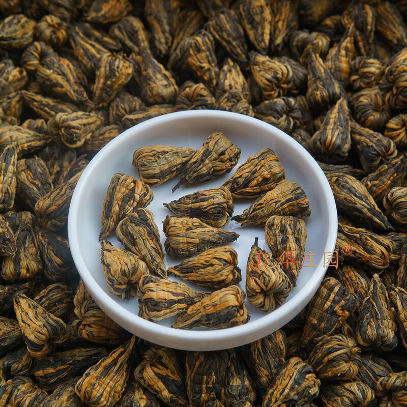 云南滇红宝塔散装批发500g凤庆滇红茶春茶手工宝塔工夫红茶金芽茶|undefined