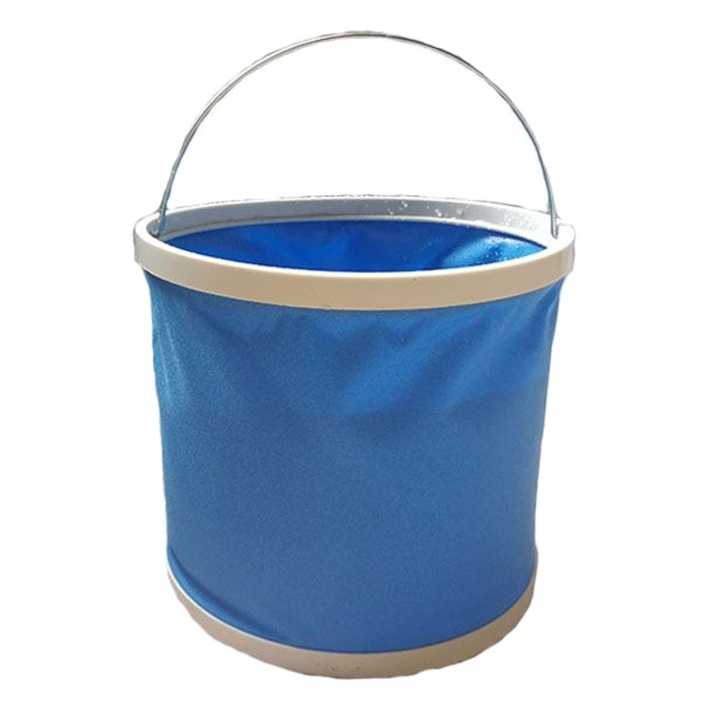 9-13L Outdoor Folding Bucket Car Wash Artifact Oxford Cloth Retractable Folding Fishing Multifunctional Factory Direct Supply