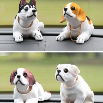Shaking head dog car car ornaments creative car interior decoration supplies small internet celebrity center console puppy simulation