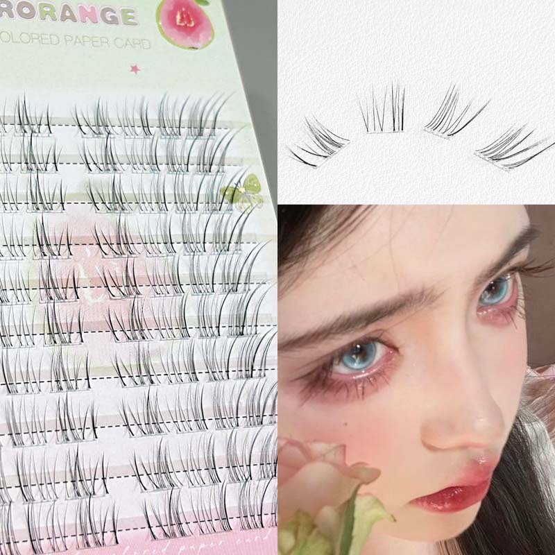 HERORANGE ~ 清冷美人上まつげ大容量シングルクラスタ段階式シミュレーション超自然的なまつげ|undefined