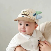 外贸宝宝软沿鸭舌帽ins春夏季新款遮阳帽可爱卡通小熊婴幼儿帽子