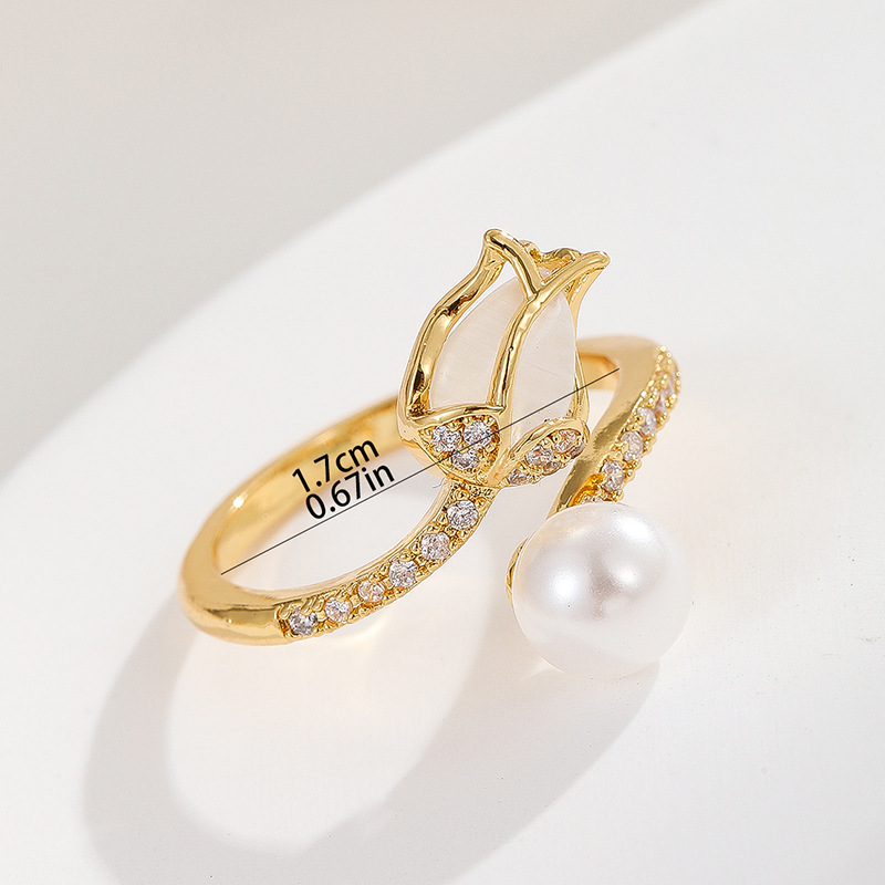 20g Weight Zircon Inlay Material Open Rings Classification 1 Piece Quantity Holiday, Banquet Occasion Copper Material Heart Shape, Crown, Flower Pattern Unisex Gender Inlay Design Lady Style Wholesale Jewelry Lady Heart Shape Crown Flower Copper Zircon Inlay Open Rings 4