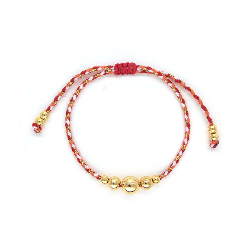 8g Weight 18K Gold Plated Plating Material Bracelets Classification cotton rope Chain Material Cord String Chain Type 1 Piece Quantity Daily Occasion cotton rope, Copper Material Geometric Pattern All Seasons Season Women's Gender Knitting Design IG Style, Simple Style Style IG Style Simple Style Geometric 18K Gold Plated Cotton Rope Copper Cord String String Bracelets Wholesale 2