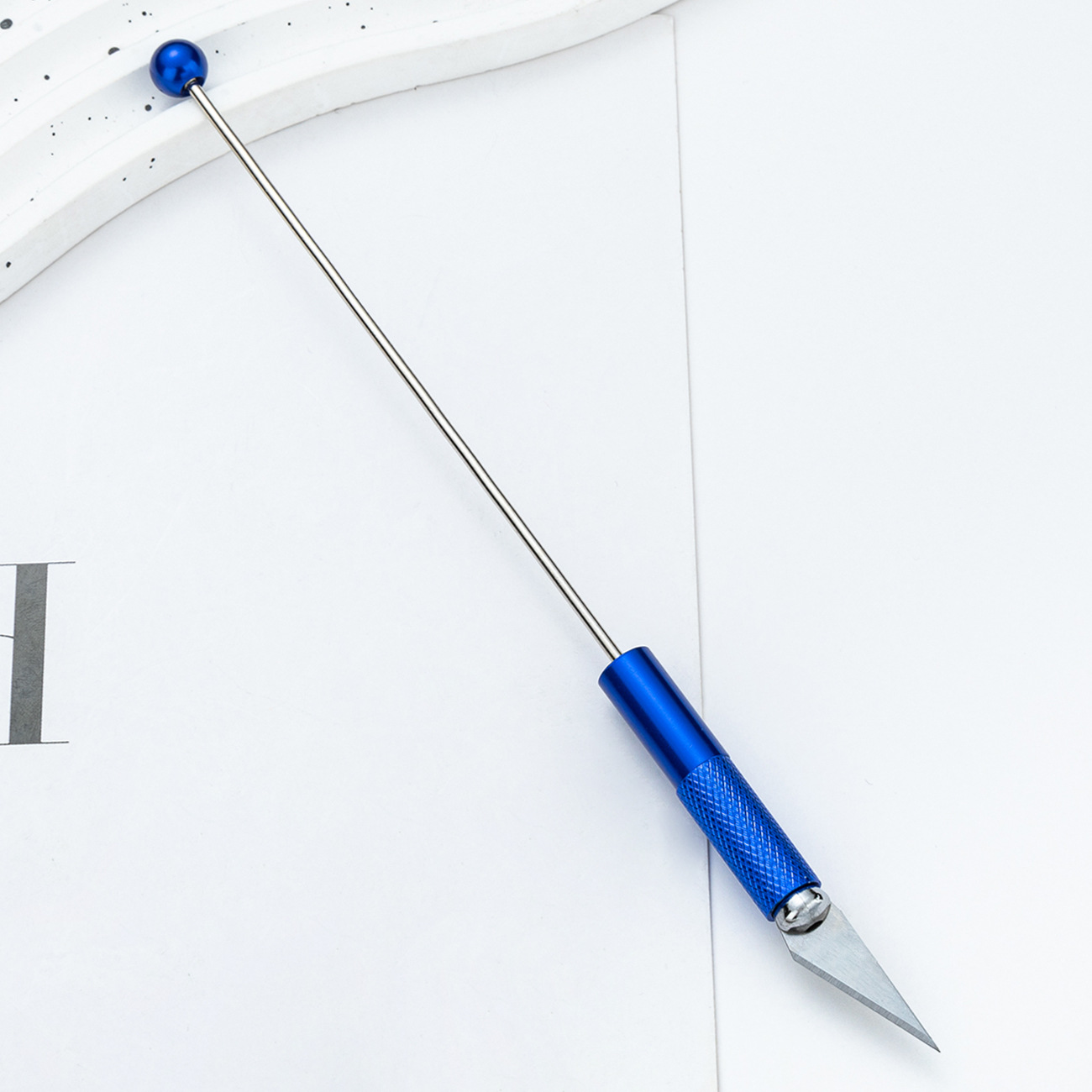 Diy cuchillo de tallar con cuentas, película de teléfono móvil, cuchillo de metal grabado, corte de papel para estudiantes, cuchillo de tallar a mano, cuchillo de tallar multifuncional