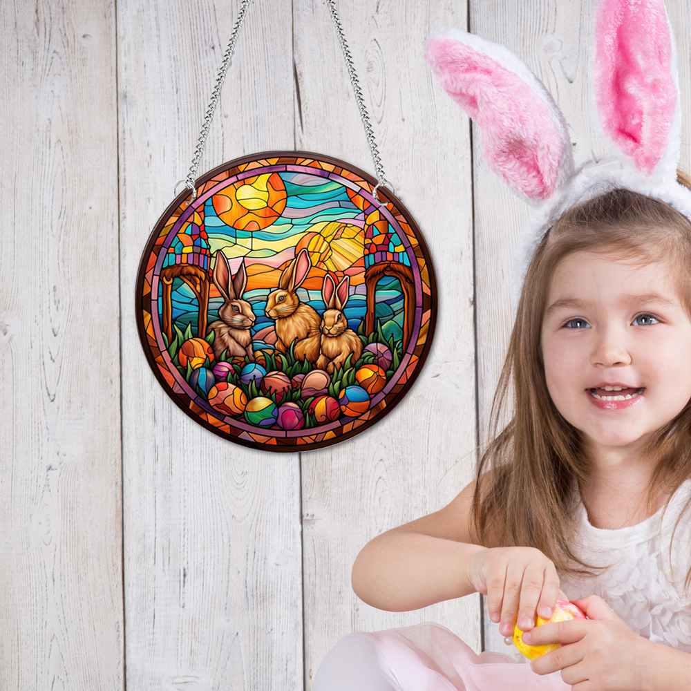 95g Weight pendant Home Textiles & Decor Type Acrylic Material Easter Festival Rabbit Pattern Casual, Elegant, Classical Style Easter Casual Elegant Classical Rabbit Arylic Party Supplies Decorations 85