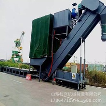 烟台铁路水泥灰集装箱卸灰机 粉料倒库石灰石粉翻箱卸车机 拆箱机