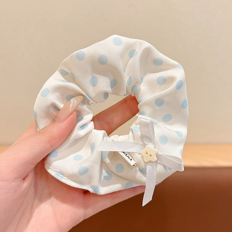 44# polka dot hair tie-11cm
