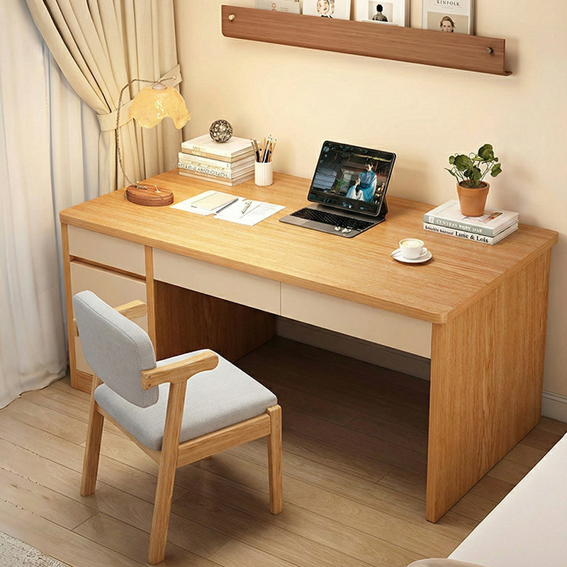 Desk for Adults, Home Study Writing Desk, Desktop Computer Desk, Simple Modern Office Desk, Bedroom Table with Drawers
