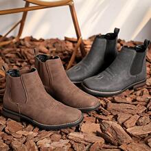 S 60119 Men's chelsea style leather boots ��ʿ�ж���Ӣ��Ƥѥ