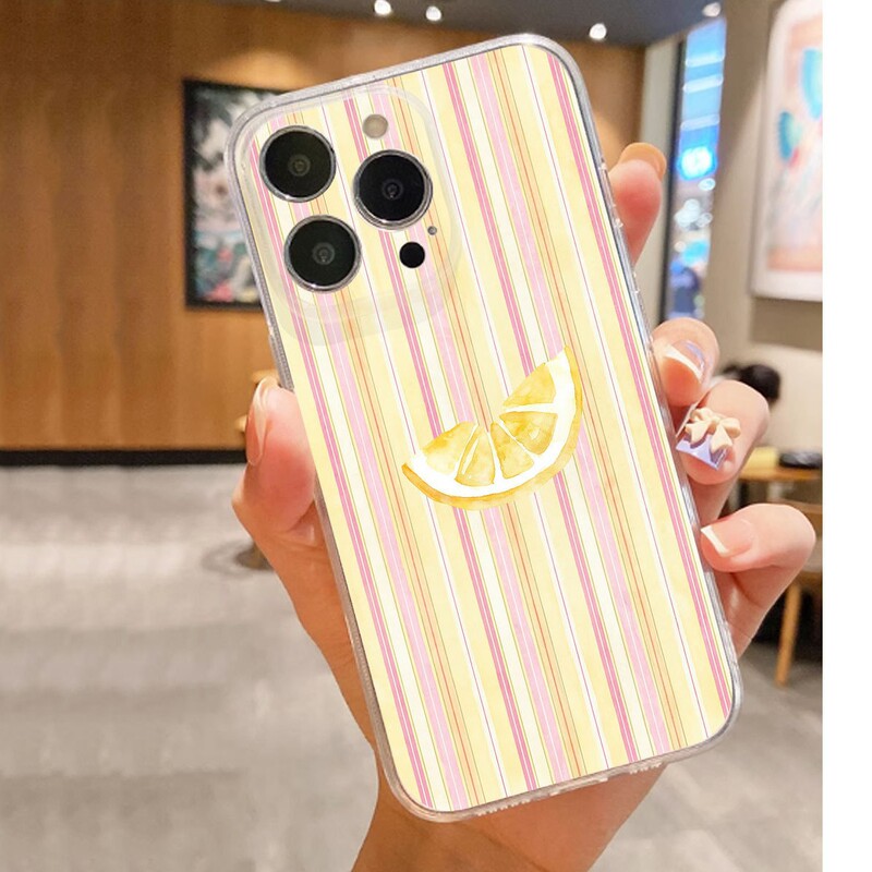 Fresh Lemon Slice Anti-Fall Transparent Case Suitable for iPhone 15/16/17 Series Pro Max/14 Phone Cases Fresh Lemon Slice Anti-Fall Transparent Case Suitable for iPhone 15/16/17 Series Pro Max/14 Phone Cases