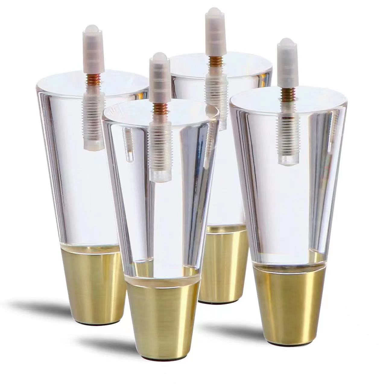 Acrylic crystal sofa leg coffee table dining table cabinet leg chair table leg table leg