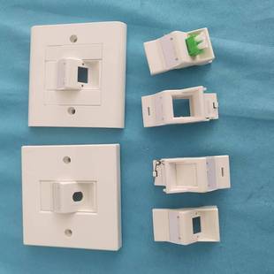 Network Fiber Optic Universal Oblique Data Information Panel 86 Type Communication Wiring Wall Invoicing Scrj45 Socket