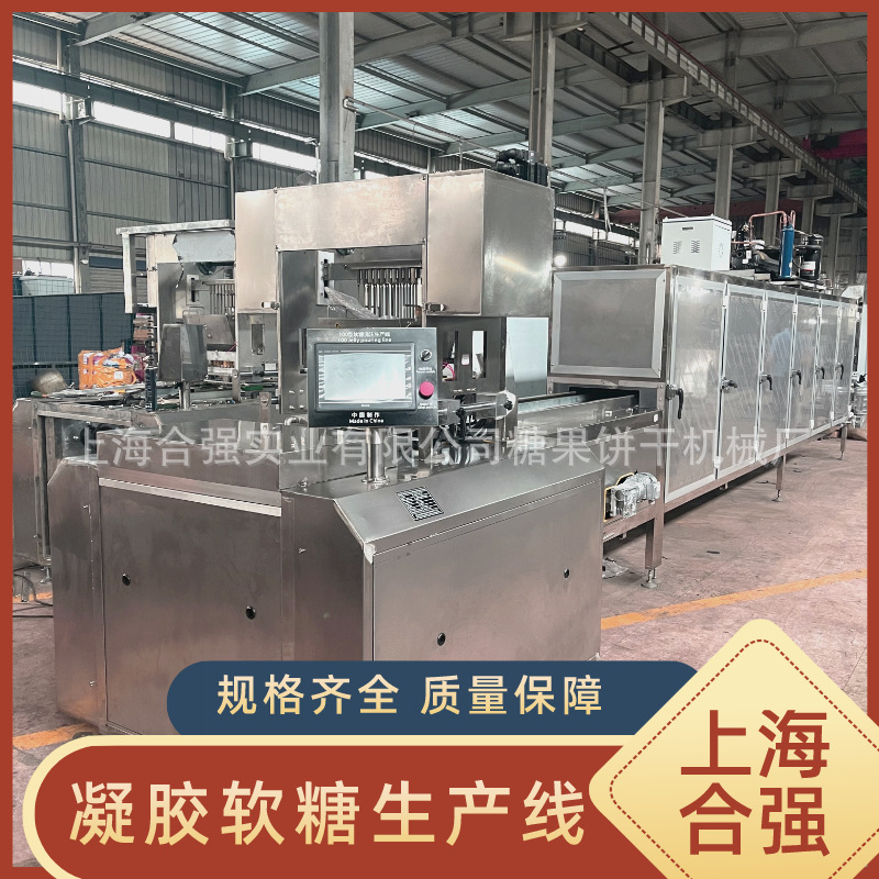 全自动软糖生产线 双色糖果成型设备 蛋白糖浇注生产线凝胶糖果机