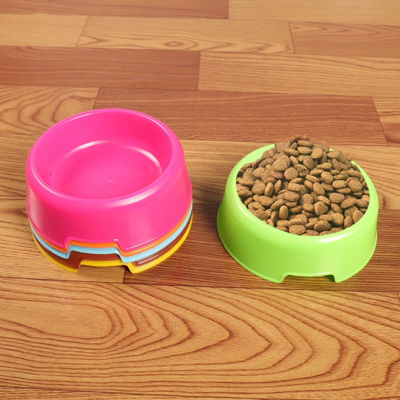 Прямые поставки с фабрики: круглые пластиковые миски для воды и еды для животных, миски для кошек и собак, миски для корма, миски для риса, миски для питья, миски для питомцев в конфетных цветах.