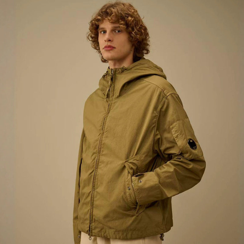 Outdoor functional C.P badge goggles embroidered fluffy warm Company down cotton hooded jacket Outdoor functional C.P badge goggles embroidered fluffy warm Company down cotton hooded jacket