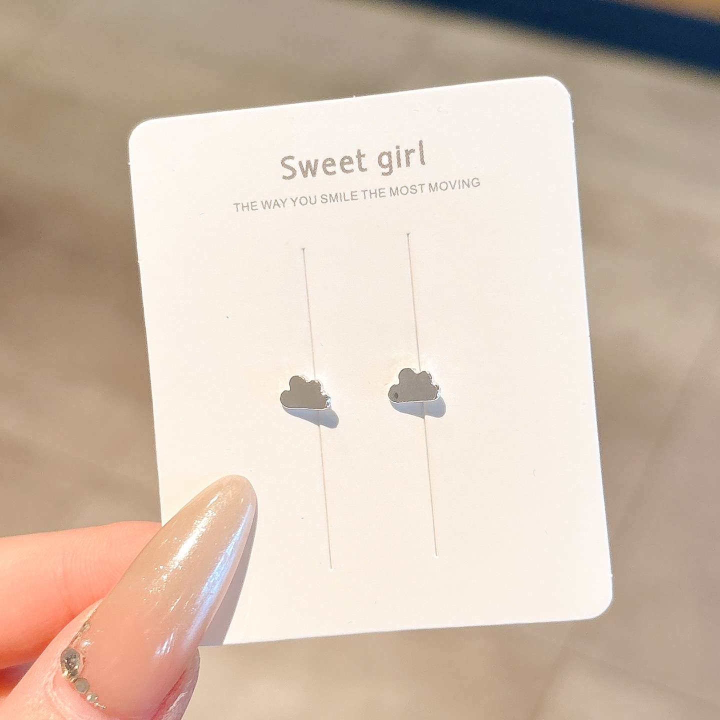 36#작은 귀걸이 - 구름