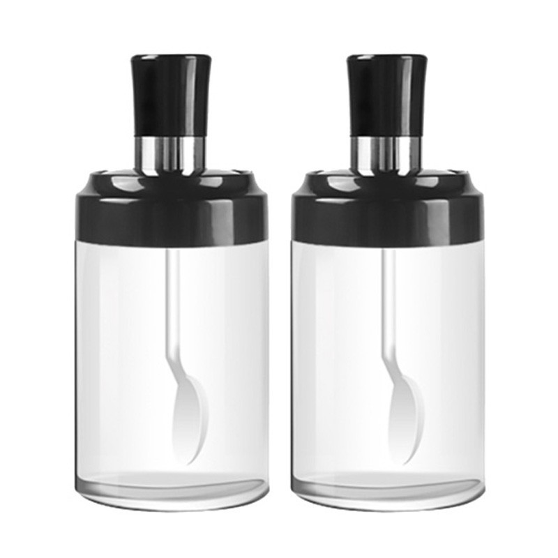 무료 스티커가 포함된 조미료 병과 스푼 2개