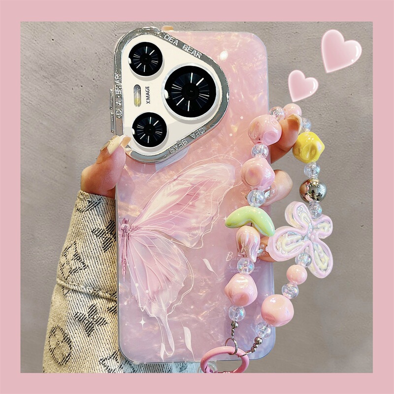 Huawei Pura70 Phone Case Pura70pro Purple Butterfly Shell Pattern mate60pro Premium Sense