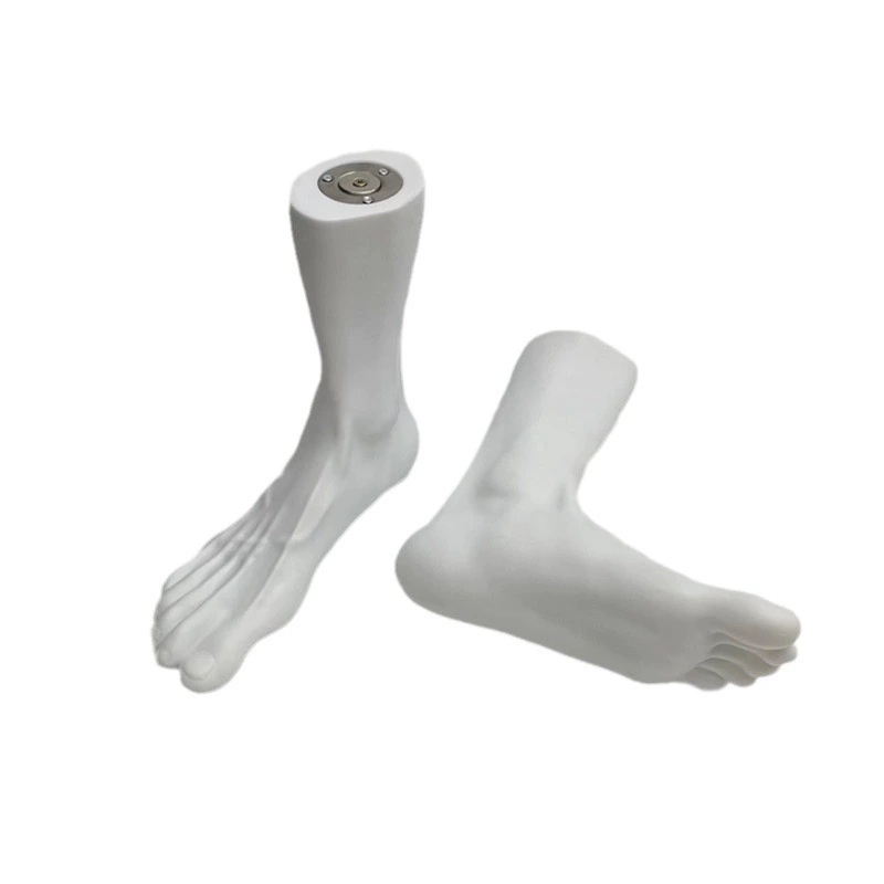 Plastic short stand, socks, lifelike mannequin head