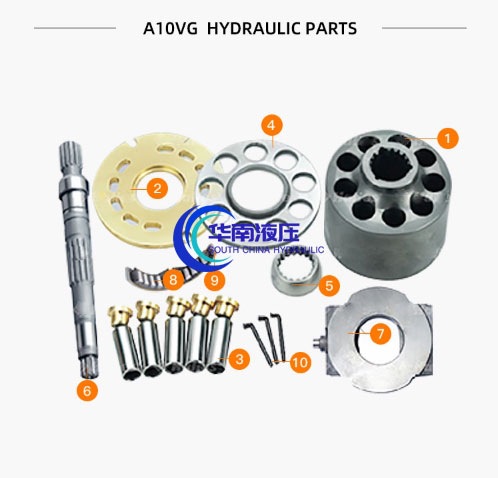 A10VG28缸体柱塞泵配油盘九孔驱动轴配件力士乐液压泵维修中心