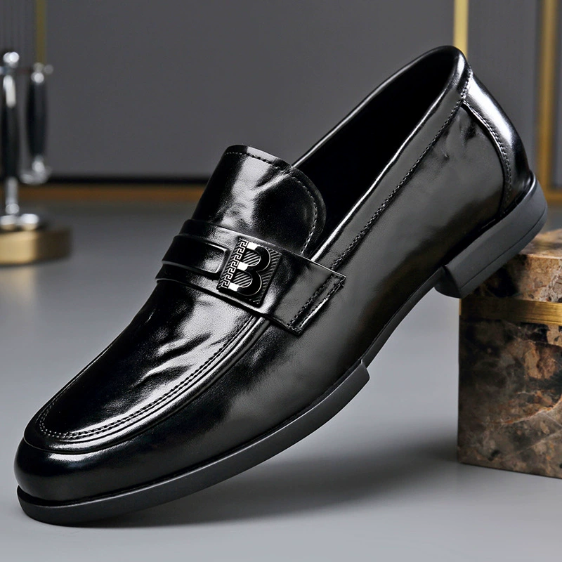 Весенне-осенние новые туфли в стиле кэжуал 2025 года, лоферы из натуральной кожи с одной шнуровкой, легкие туфли-бини с мягкой подошвой