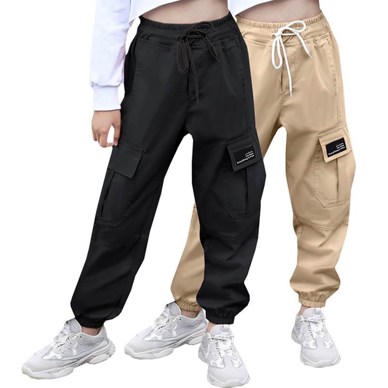 Pantalones Cargo con Puño para Mujer de Algodón con Cintura Elástica image 25