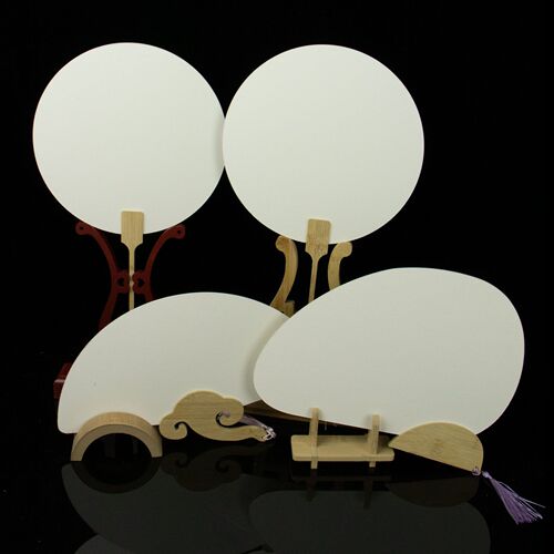 Solid wood bamboo fan stand wholesale ancient style bridal fan bracket folding fan fan holder fan ornament display stand base