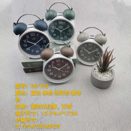 儿童闹钟学生专用电子闹钟超大声打铃闹钟桌面双铃早教闹钟Y49Y50