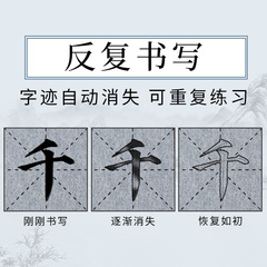 毛筆字帖書法入門水寫布套裝初學者描紅軟筆顏真卿顏體臨摹清水榕