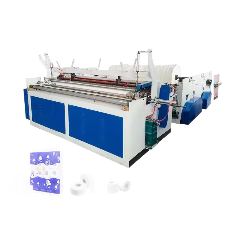 Equipo de bobinado de papel de alta eficiencia suministrado directamente por fábrica en línea de producción automática de papel higiénico