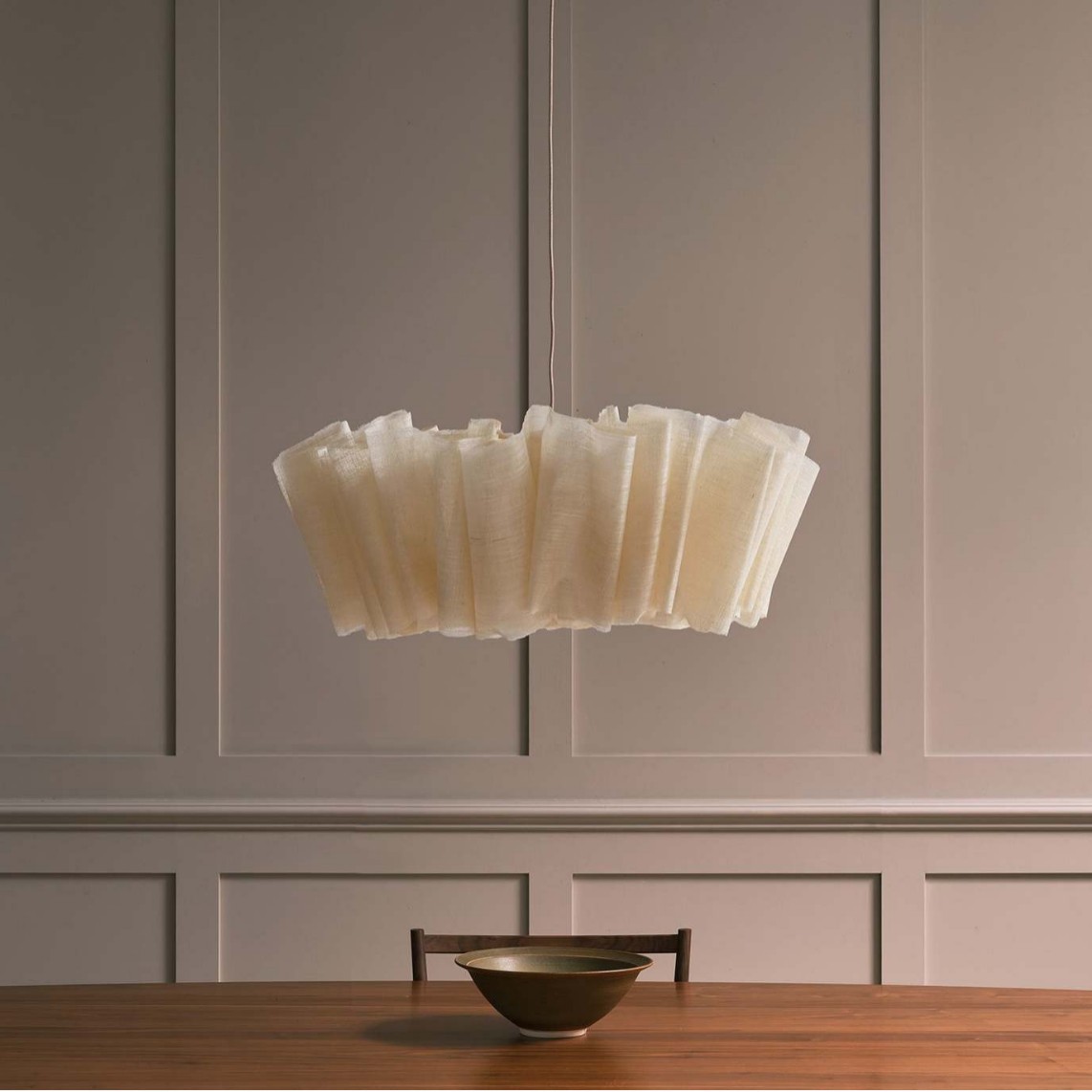 日式北欧奶油风卧室吊灯诧寂风中古书房卧室客厅茶室民宿布艺灯具