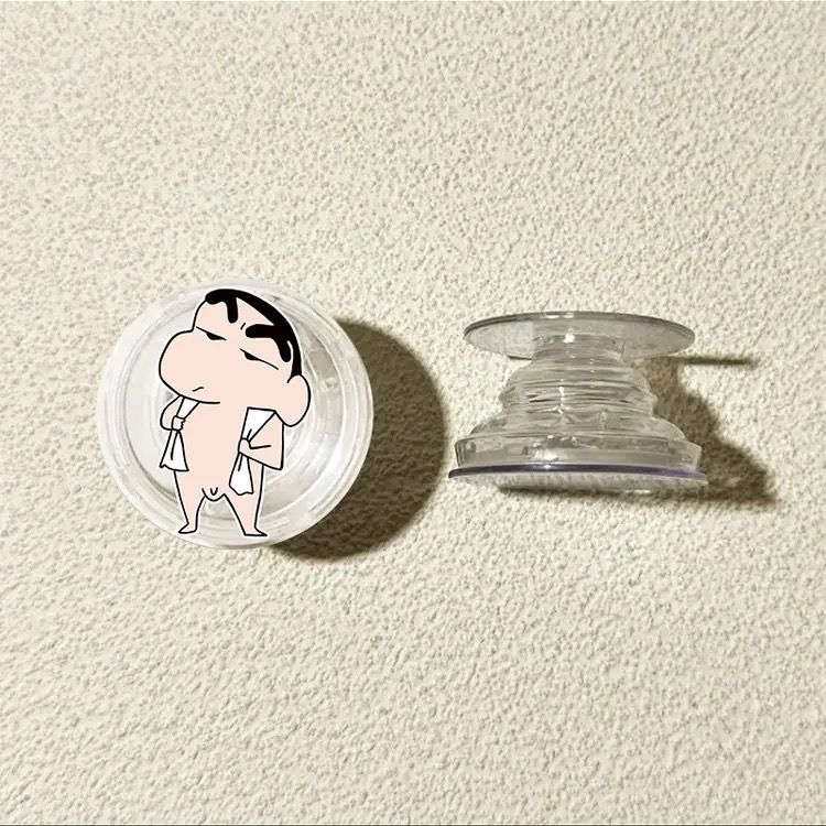 Crayón pequeño nuevo soporte de bolsa de aire redonda 360 ° rotatorio telescópico plegable soporte de teléfono móvil tipo de escritorio adhesivo