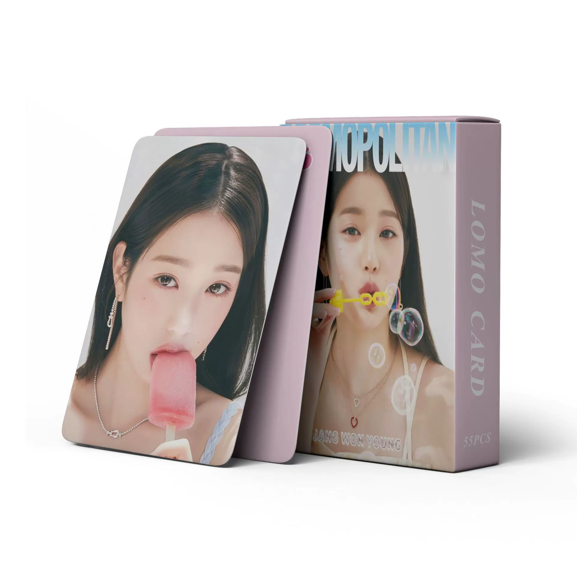 55 акций Чжан Юаньин Фотокарта WONYOUNG Открытка IVE Звезда Lomo Маленькая открытка