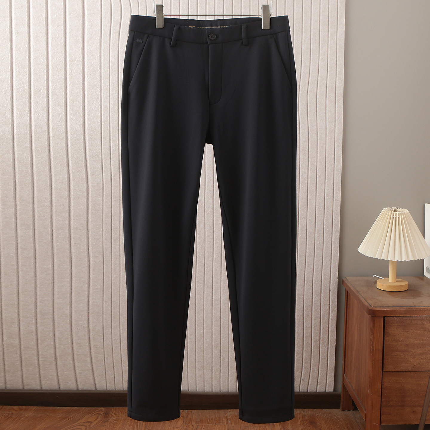 海牌剪标休闲裤男秋冬季亲肤弹力免烫抗皱商务垂感长裤子男D3Y300