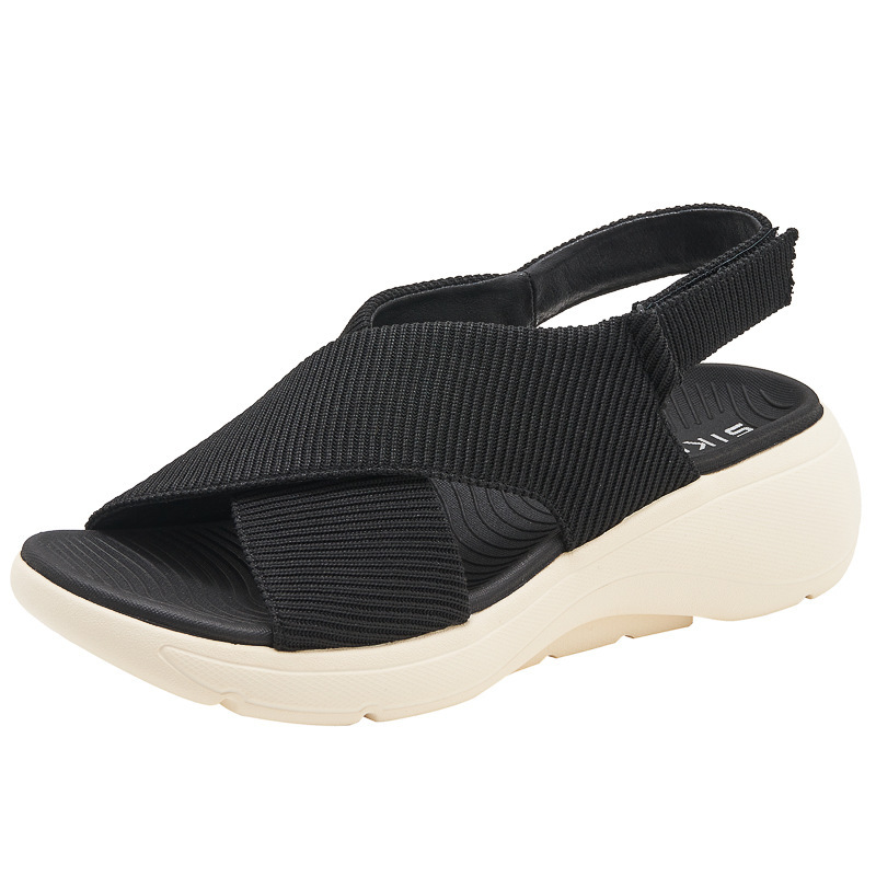398-6 Inventario 2025 nuevas sandalias de suela gruesa ligeras antideslizantes cómodas velcro deportivo casual MD zapatos de mujer